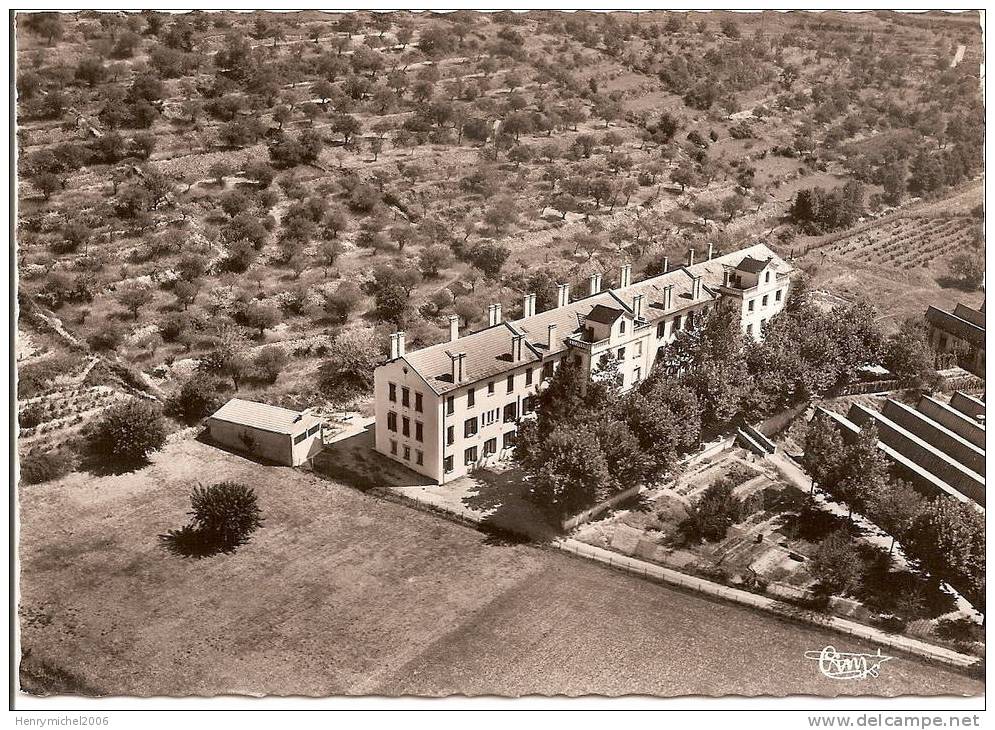 Cpsm  Vue Aérienne De L´usine Soleries, Velours Et Peluches A Ruoms ,le Dortoir, Ed Combier - Ruoms