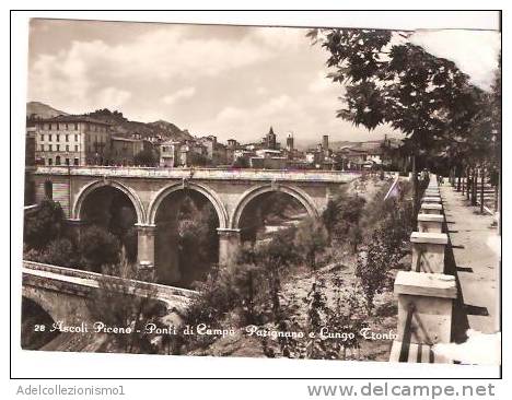 22184)cartolina Illustratoria  Ascoli Piceno - Ponti Di Campo Parignano - Ascoli Piceno