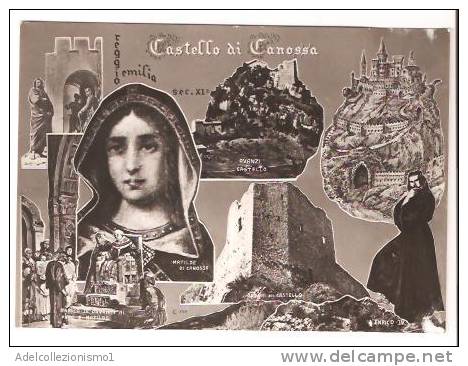 22192)cartolina Illustratoria  Località Di Castello Di Canossa - Reggio Nell'Emilia