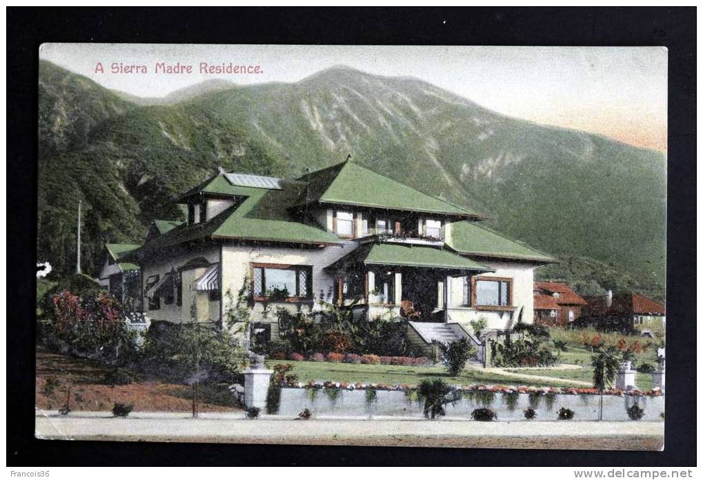 California - A Sierra Madre Residence - Modern House - 1909 - Written And Stamped - Autres & Non Classés