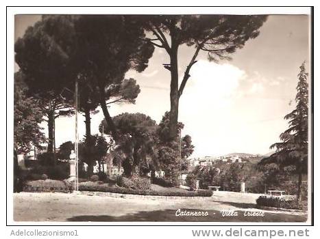 22209)cartolina Illustratoria  Catanzaro - Villa Trieste - Catanzaro