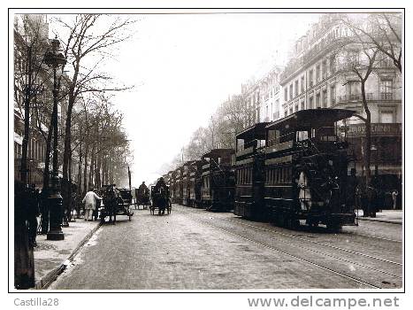 PARIS 1900 - Encombrement (reproduction) - Public Transport (surface)