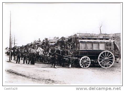 PARIS 1900 - Revue De Vincennes (reproduction) - Transporte Público