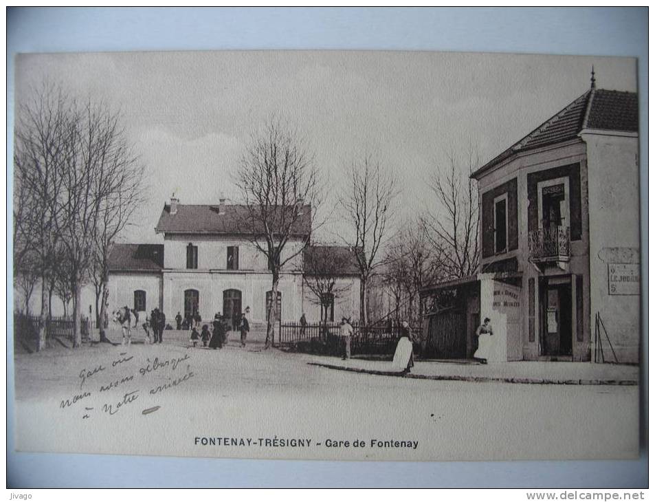 FONTENAY-TRESIGNY :  GARE De Fontenay  -  BP Animé  XX - Fontenay Tresigny