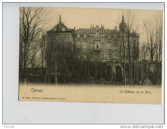 004909   -  Chimay  -  Le Château Vu Du Parc - Chimay