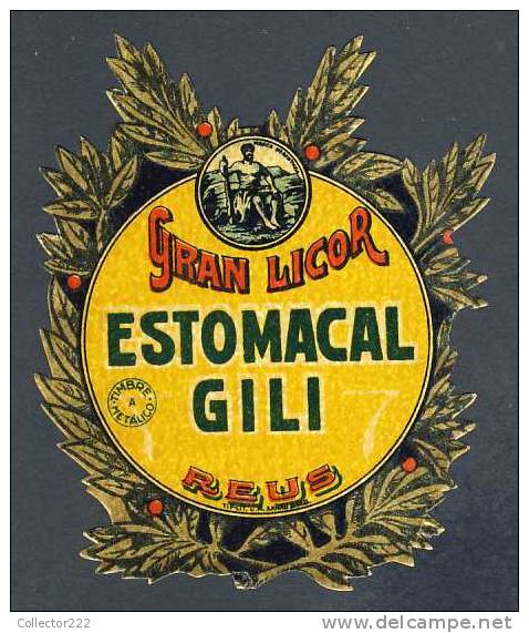 Etiquette De Liqueur: Estomacal Gili (11 X 13 Cms) (Ref.74779) - Other & Unclassified