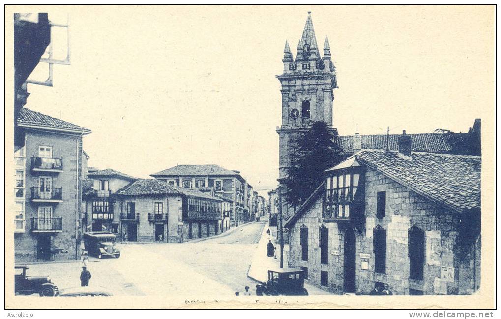 Reinosa " Plaza, Iglesia " CP Cantabria - Cantabria (Santander)