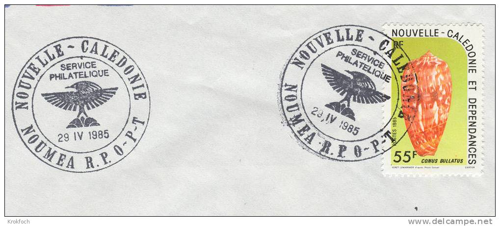 Noumea - Service Philatélique 1985 OPT - Lettre Entière - Cartas & Documentos