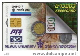 # ISRAEL A28 Kesefcard Tel Aviv University (2.99)  Landis&gyr 02.99 5000ex Tres Bon Etat - Israel