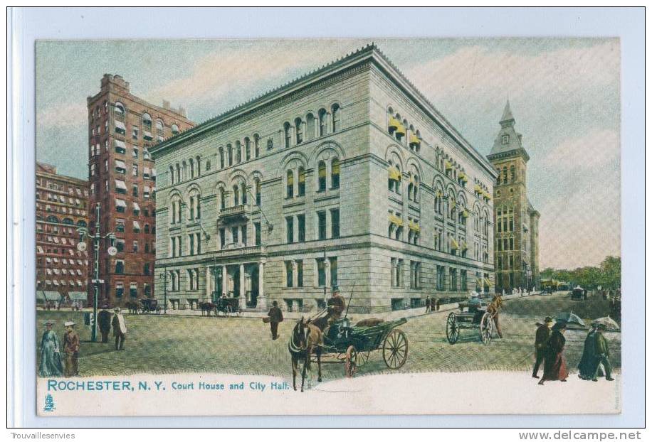 ROCHESTER, N. Y. - COURT OUSE AND CITY HALL - Rochester