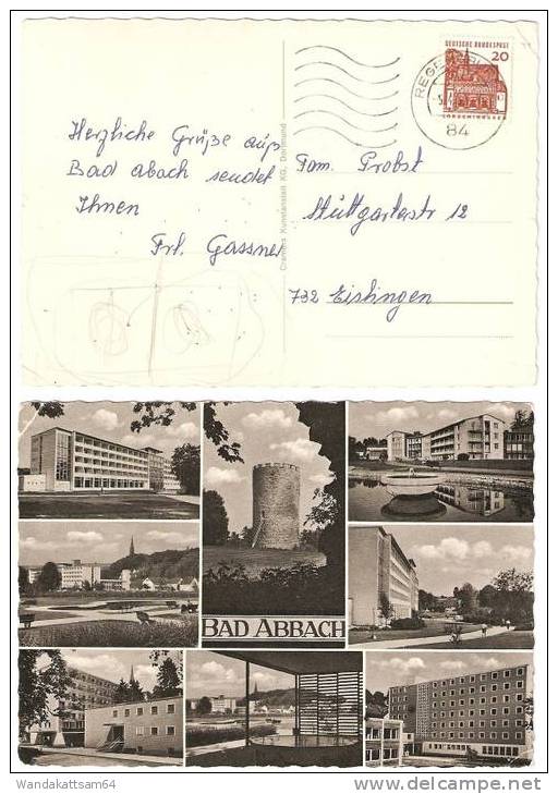 AK MEHRBILD 8 Bilder BAD ABBACH  05.04.1967 - 15  84 REGENSBURG 2 Nach 732 Eislingen - Bad Abbach