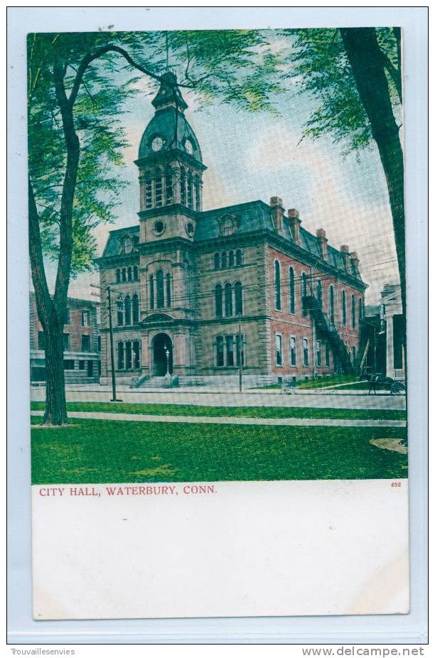 432. CITY HALL, WATERBURY, CONN. - Waterbury