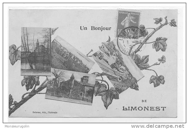 69 )) Un Bonjour De LIMONEST, Delorme édit, Multivues - Limonest