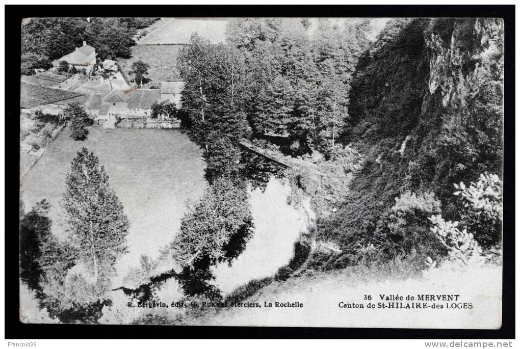 Vallée De Mervent - Canton De Saint Hilaire Des Loges - 1920 - Dos écrit - Saint Hilaire Des Loges