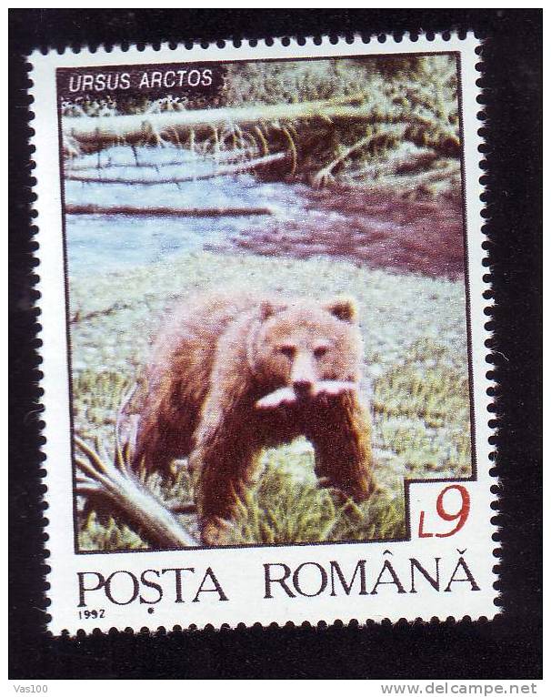 Bear Ours 1992 STAMP MNH, ROMANIA. - Ours