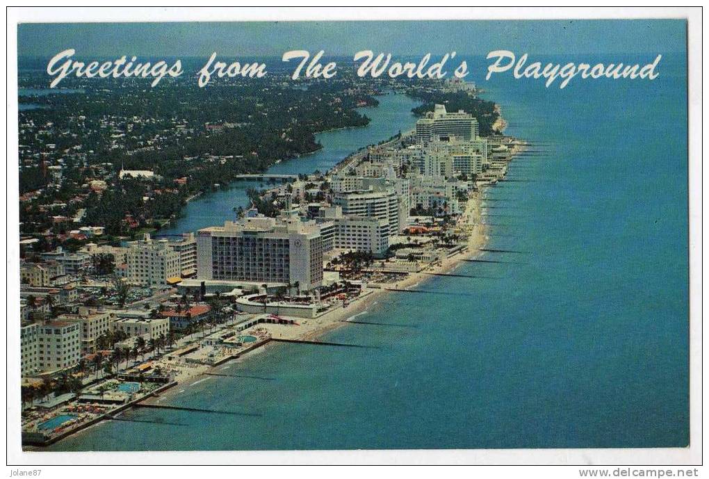 CPM      FLORIDA        MIAMI BEACH         SOME OF THE FAMOUS HOTELS - Miami Beach