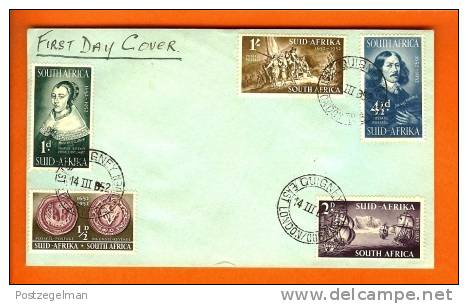 SOUTH AFRICA 1952  FDC Van Riebeeck 300 Years 224-228 - FDC