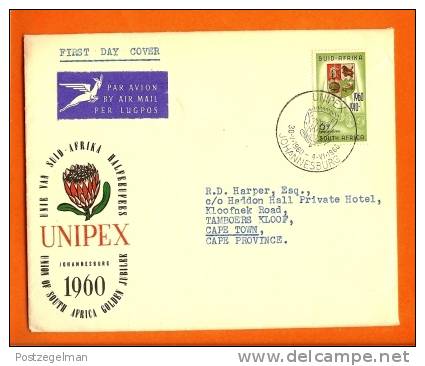 SOUTH AFRICA 1960  Enveloppe With Address UNIPEX Phil. Exhibition 269 - Philatelic Exhibitions