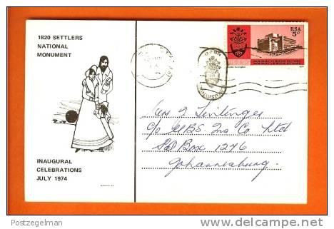 RSA 1974 Card With Address Settlers Monument 445 - Monuments