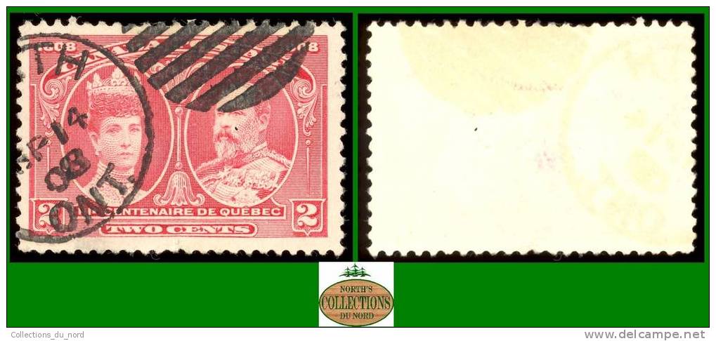 Canada (Unitrade & Scott # 98 - Quebec Tercentenary Issue / Émission Du Tricentenaire De Québec, (o) VF - Gebraucht