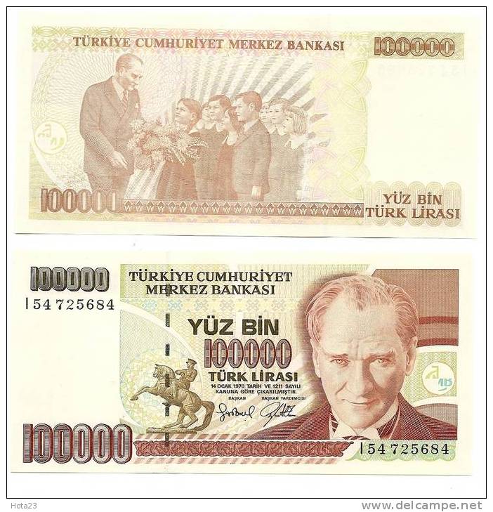 TURKEY - 100 000 LIRAS - 1970 Y  - UNC - Türkei