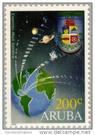 ARUBA 1993 NVPH 118 HEELAL SPACE WELTALL UNIVERS - Niederländische Antillen, Curaçao, Aruba