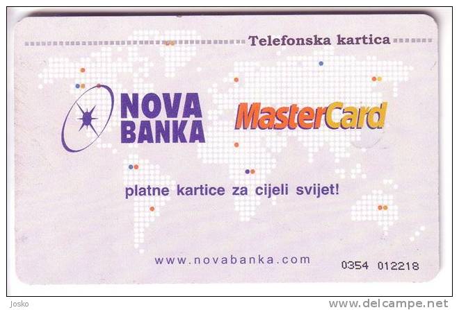 REPUBLICA SRPSKA - NEW BANK ( Banja Luka ) Republic Serbe Of Bosnia Serbia Republic Banque NOVA BANKA Master Credit Card - Bosnie