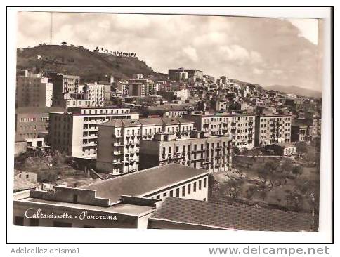 22356)cartolina Illustratoria  Caltanissetta -  Panorama - Caltanissetta