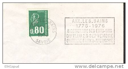 1976 France 73 Aix Les Bains   Indépendance  Amerique - Onafhankelijkheid USA