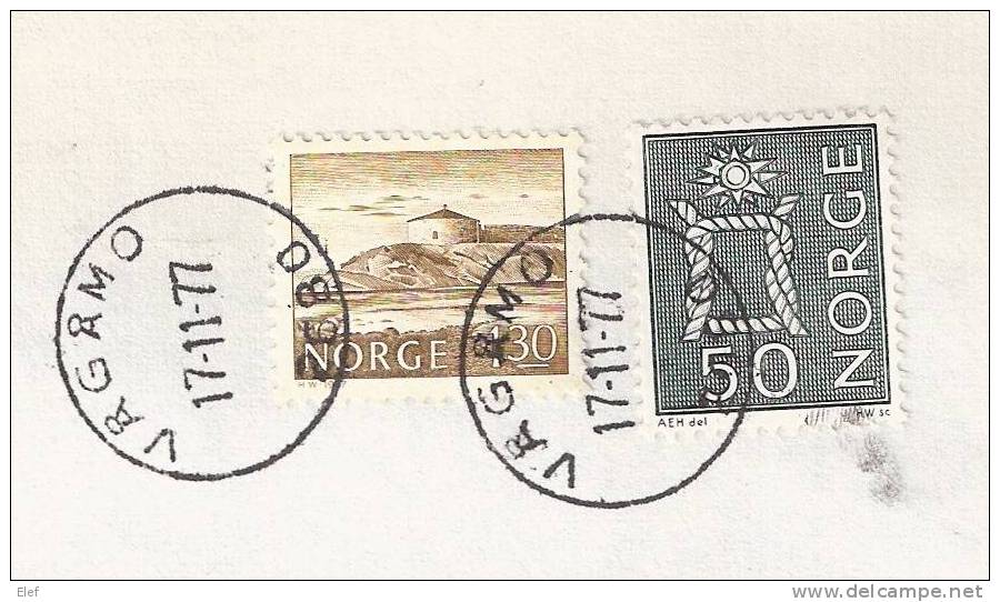 NORGE / Norvège,lettre De VAGAMO Du 17.11.77 + Yvert N° 696 + 522 > Université LYON  I (Biologie Animale, Zoologie); TB - Cartas & Documentos