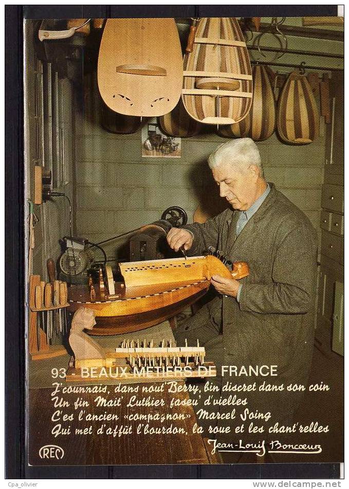 36 LA CHATRE Types, Marcel Soing, Luthier, Métier, Gas Du Berry, Ed Roussel 93, CPSM 10x15, 1979 - La Chatre