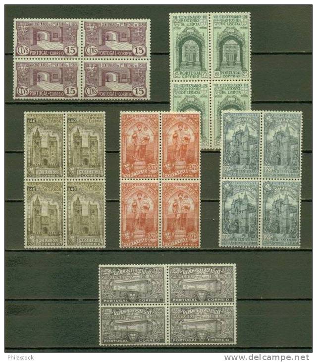 PORTUGAL N° 547 à 552 **  En Blocs De 4 Superbes - Unused Stamps