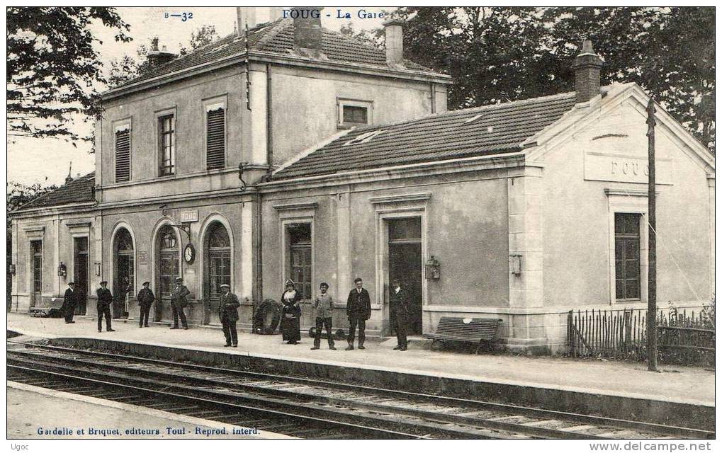 CPA-b-32- FOUG- La Gare Meurthe Et Moselle 54. - Foug