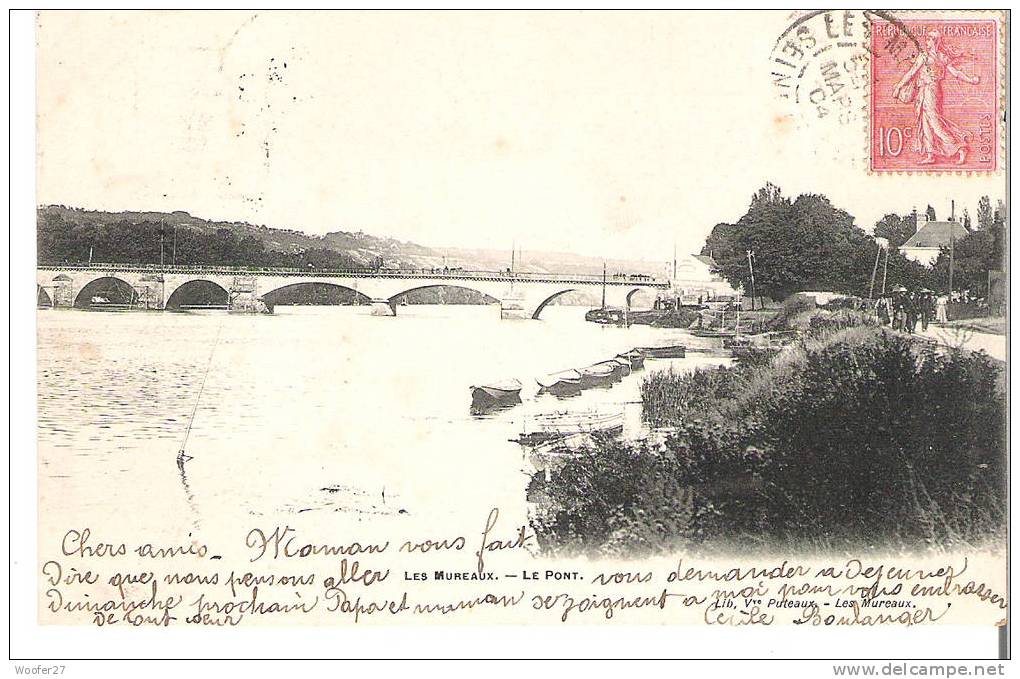 CPA  LES MUREAUX   Le Pont - Les Mureaux