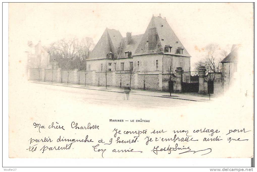 CPA    MARINES  Le Chateau - Marines