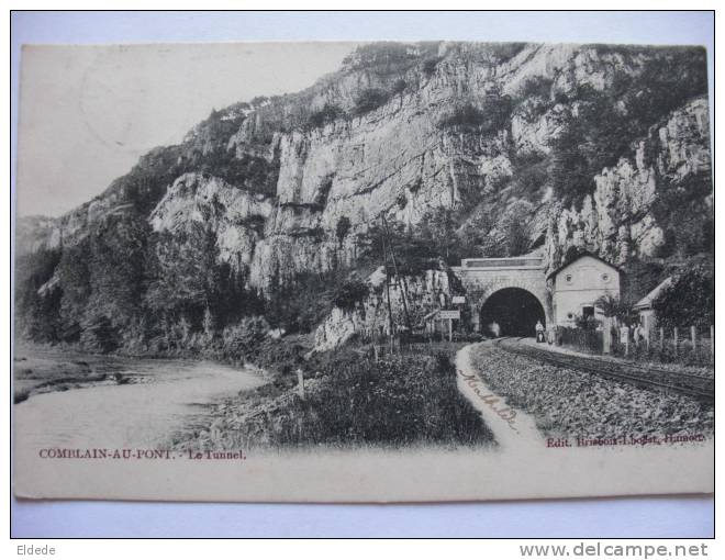 Comblain Au Pont Le Tunnel Voyagé 1905 - Comblain-au-Pont