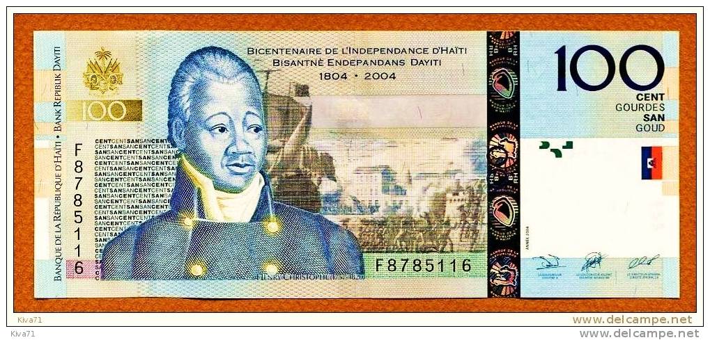 100 Gourdes "HAÏTI"  Commemoratif 2004 "Bicentenaire De L'Indépendance"  Ble 37 - Haiti