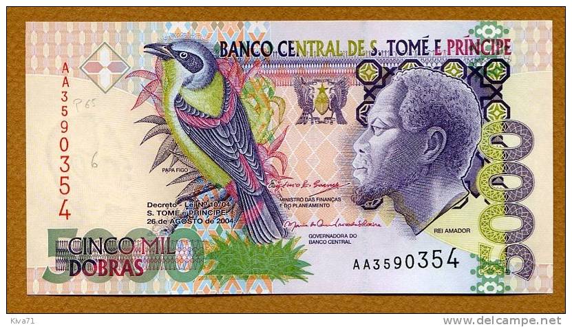 5000 Dobras   "Sao Tomé Et Principe"  2004  UNC     Ble 70 - Sao Tome En Principe