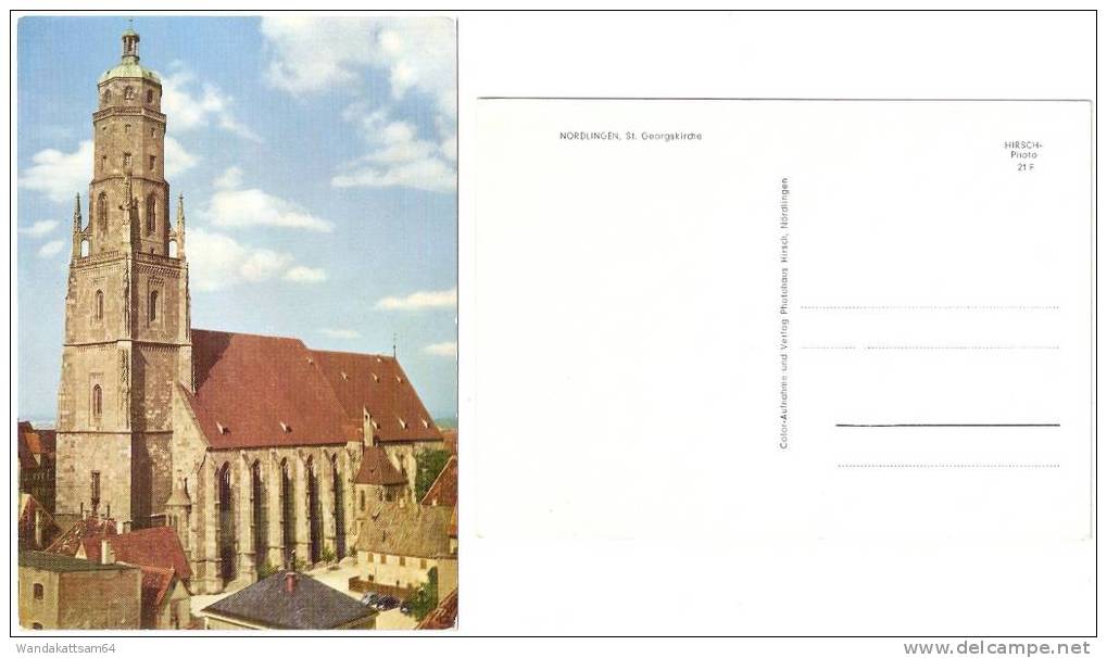 AK NÖRDLINGEN, St. Georgskirche VW-Käfer - Noerdlingen