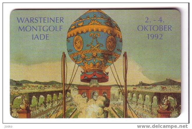 AIR BALLOON - Germany Old Rare K Serie Card 7.000 Ex* Ballon Montgolfiere Globo Aerostático Mongolfiera Balloons Ballons - K-Series: Kundenserie