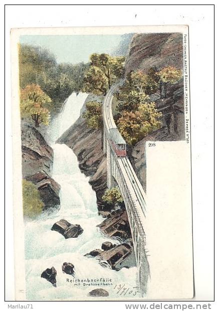 P1297 SVIZZERA Suisse Reichenbachfalle Funicolare 1905 Nuova - Reichenbach Im Kandertal