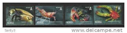 Noorwegen, Yv Jaar 2007 ,  Krabben, Volledige Reeks,  Prachtig  Gestempeld, Zie Scan - Used Stamps