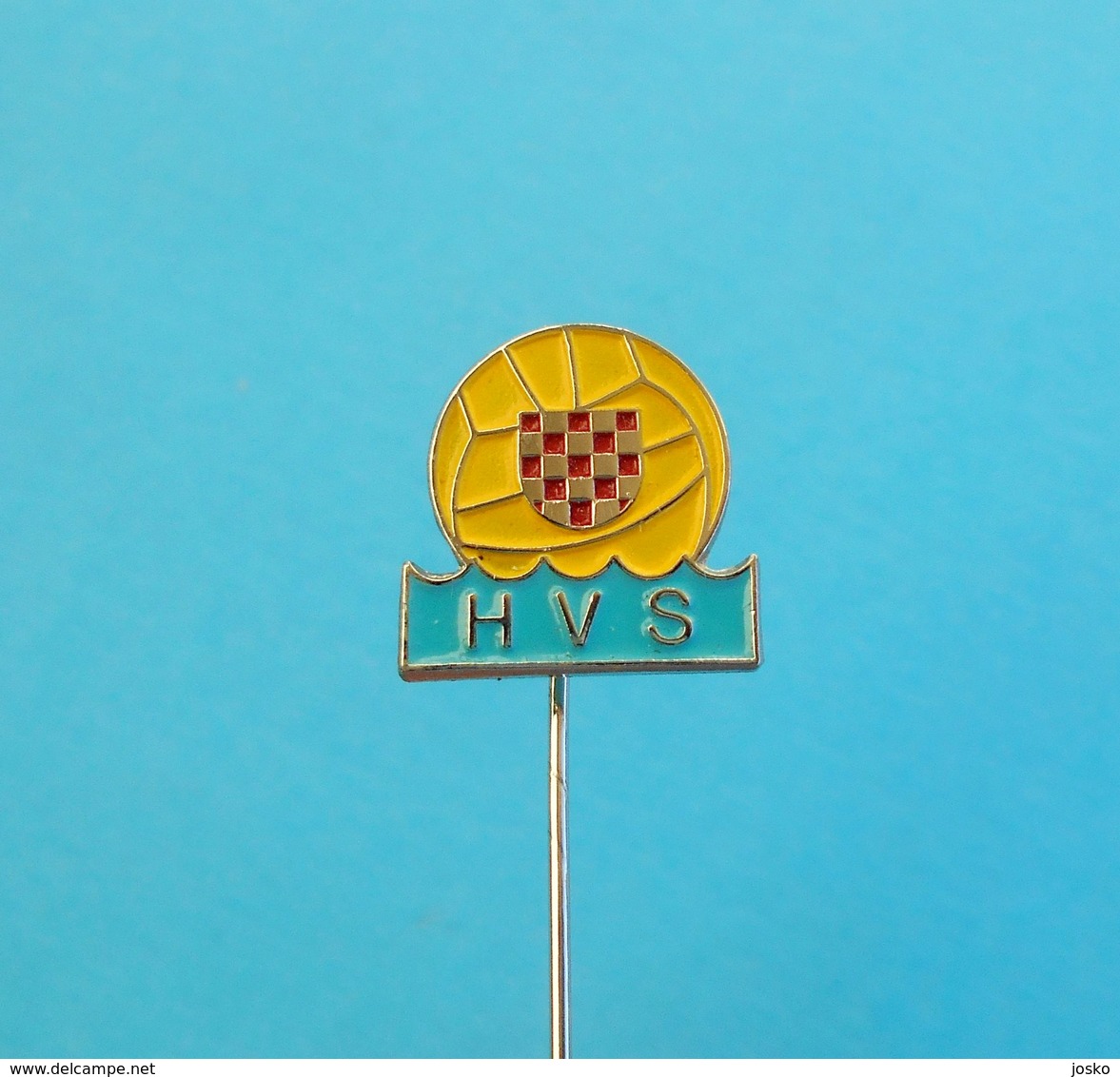 CROATIA WATER POLO FEDERATION Old Rare Pin Badge Waterpolo Water-polo Water Polo Waserball Polo Acuatico Pallanuoto - Water Polo