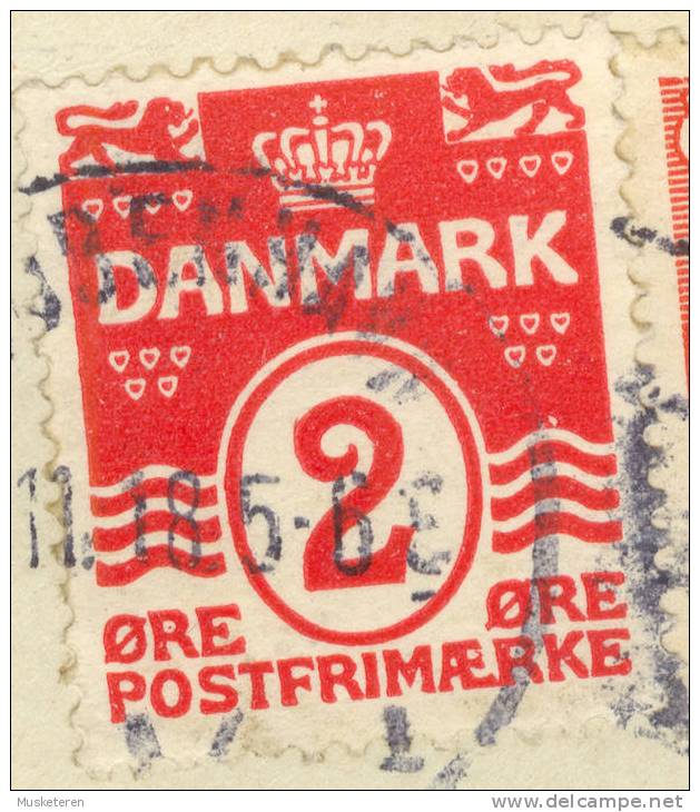 Denmark SAVA 78/38 Variety White Spot Over Right Wave King Christian X Kjøbenhavn V. Cancel Cover 1918 To Uppsala Sweden - Variétés Et Curiosités