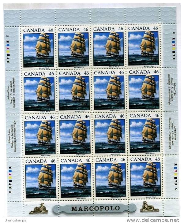 CANADA - 1999  MARCO POLO   SHEETLET  MINT NH - Blocs-feuillets