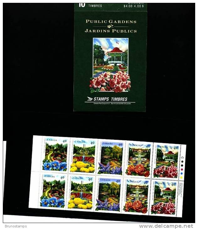 CANADA - 1991  PUBLIC GARDENS  BOOKLET  MINT NH - Blokken & Velletjes