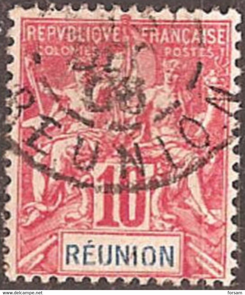 REUNION ISLANDS..1900..Michel # 47...used. - Used Stamps