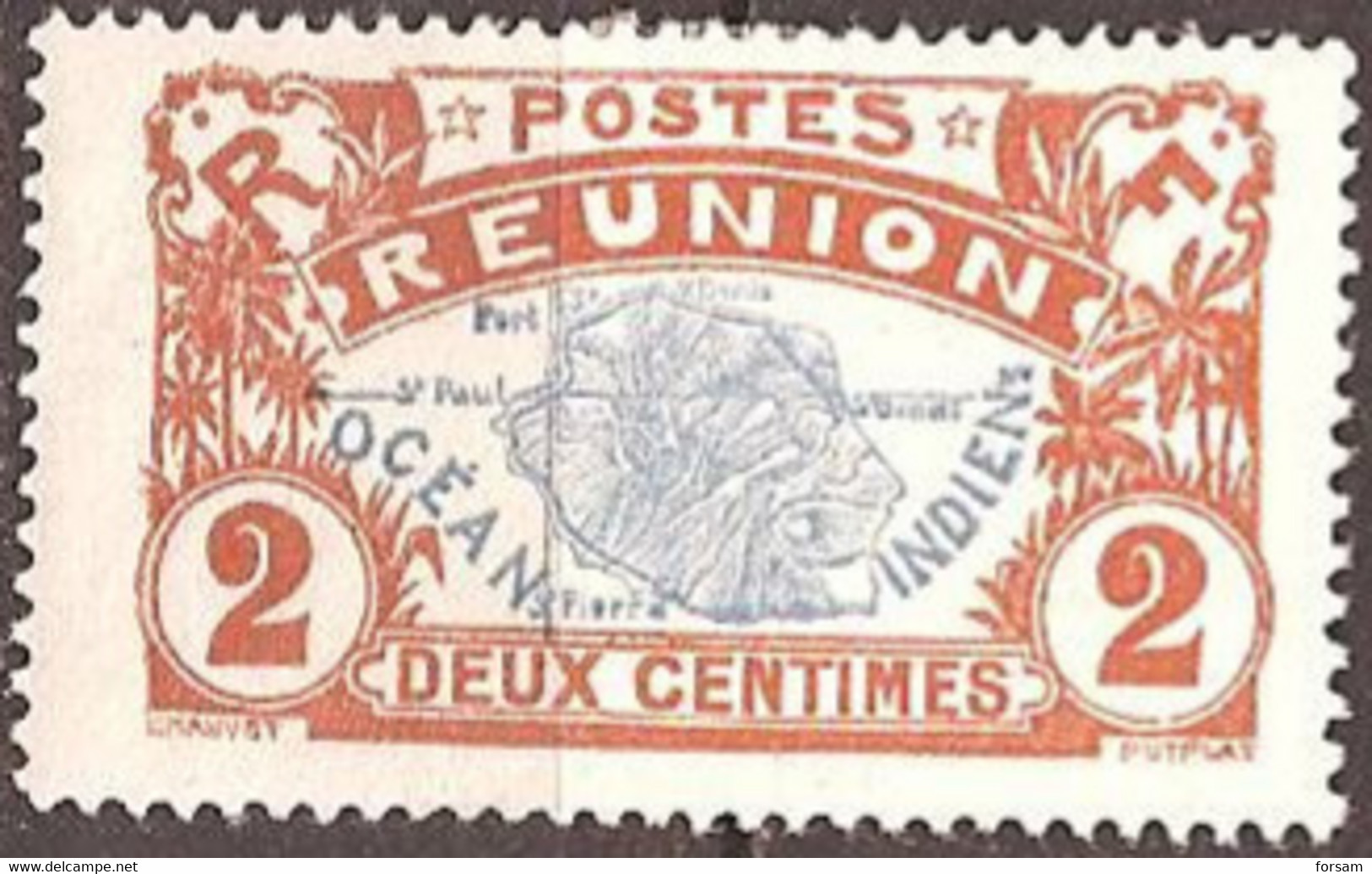 REUNION ISLANDS..1907..Michel # 57...MLH. - Nuovi