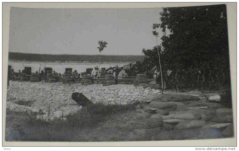 ANTIGUA FOTO POSTAL DE PRACTICAS DEL CUERPO DE INGENIEROS - TROPAS ESPAÑOLAS EN 1912 APROX - NO CIRCULADA. - Otras Guerras