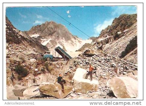 23014)cartolina Illustratoria  Carrara - Cava Di Marmo - Carrara